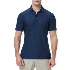 NWT Alex Vando Mens Golf Shirt Moisture Wicking Quick-Dry Short Sleeve P…